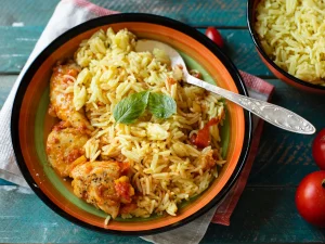 Fried Masala Chicken Rice