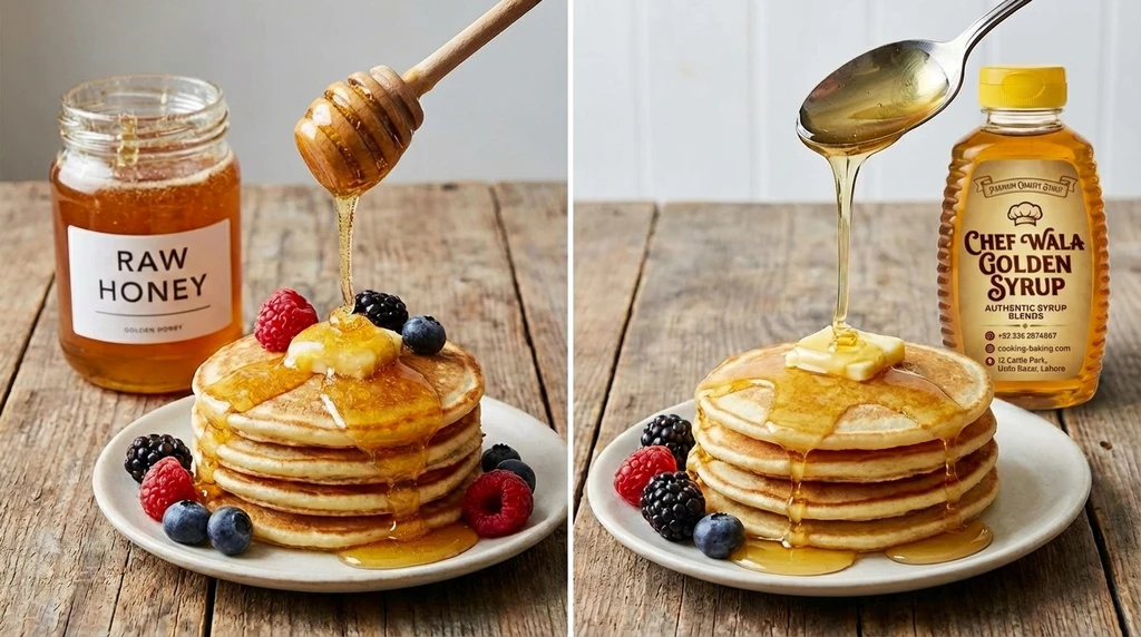 Golden Syrup Uses, Benefits, and Why It’s Better Than Honey for Baking 2 - Golden Syrup vs Honey result - Desi Cooking Academy Golden-Syrup-uses