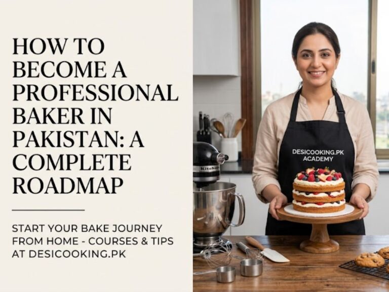 How to become a professional baker in Pakistan - Desi Cooking Academy Roadmap