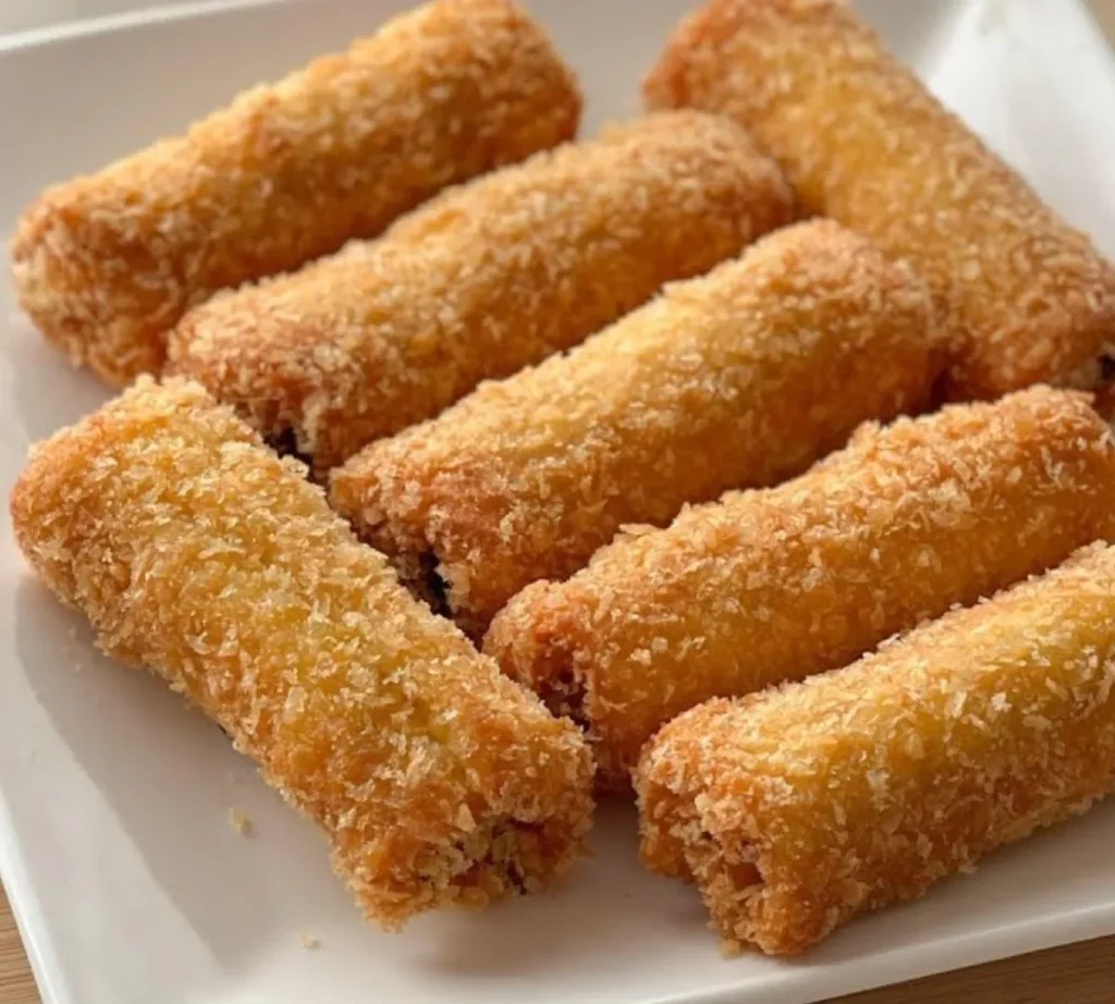 10 Easy Air Fryer Desi Snacks Recipes for Guilt-Free Tea Time 10 - chicken bread rolls air fry result - Desi Cooking Academy chicken-bread-rolls-air-fry