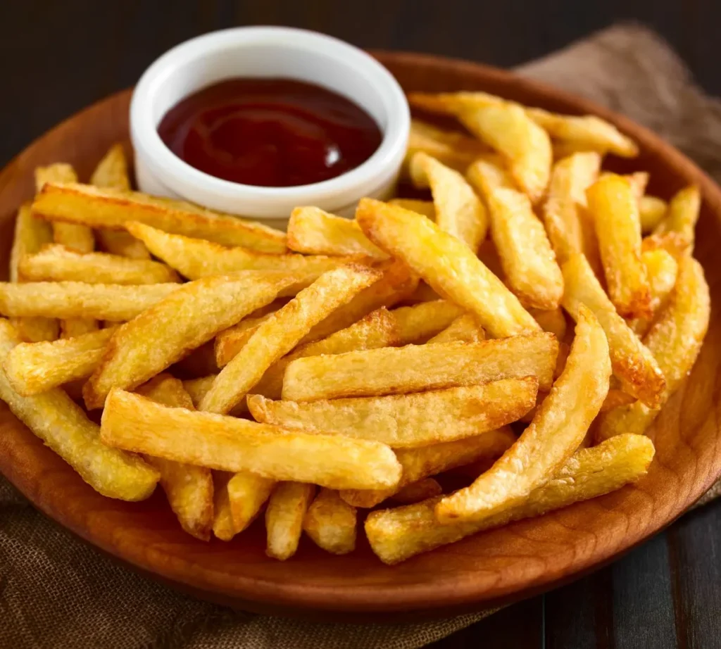 10 Easy Air Fryer Desi Snacks Recipes for Guilt-Free Tea Time 8 - crispy potato fries result - Desi Cooking Academy crispy-potato-fries