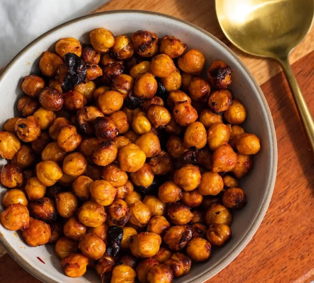 10 Easy Air Fryer Desi Snacks Recipes for Guilt-Free Tea Time 5 - roasted black chickpeas result - Desi Cooking Academy roasted-black-chickpeas
